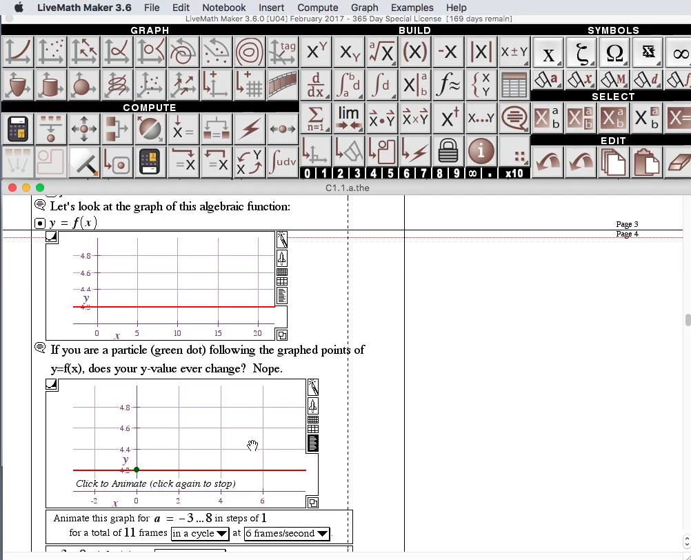 LiveMath Movie LM3.6: Show Page Breaks